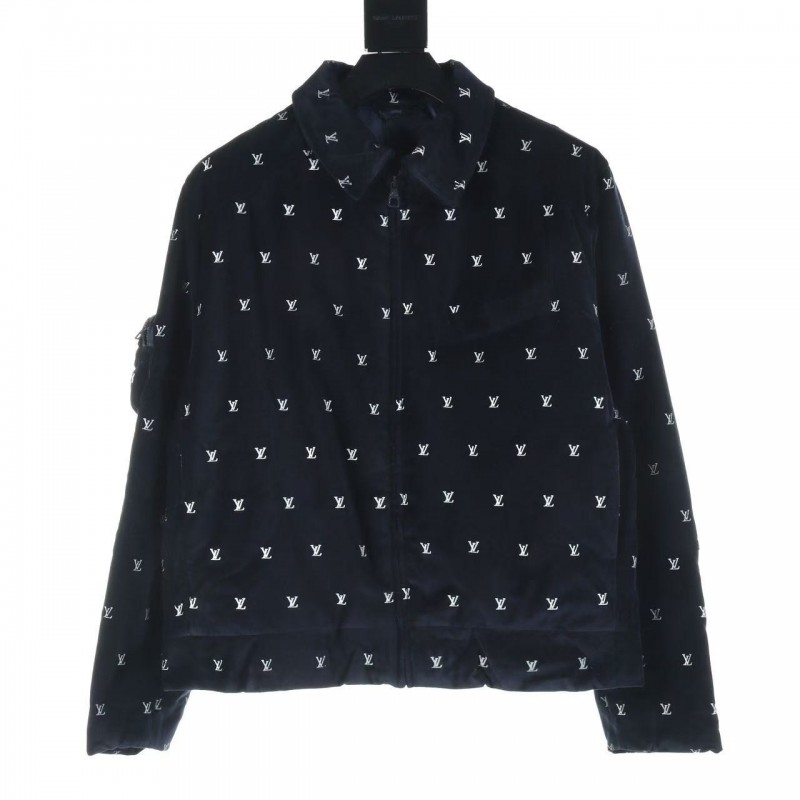 L0*is V*t0n printed velvet jacket