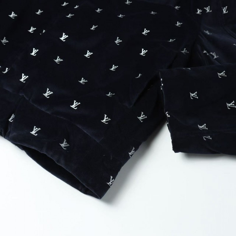 L0*is V*t0n printed velvet jacket