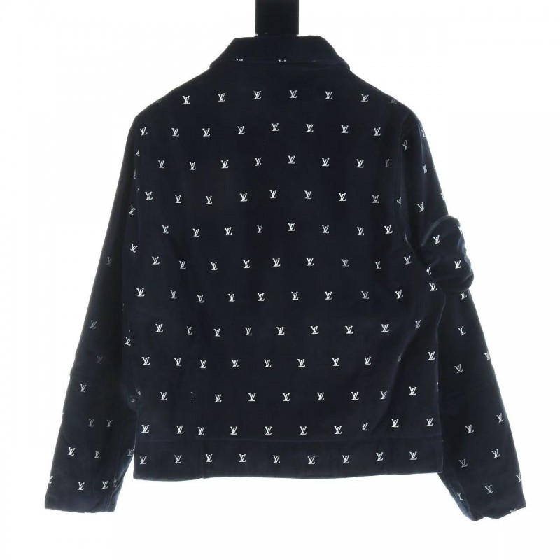 L0*is V*t0n printed velvet jacket