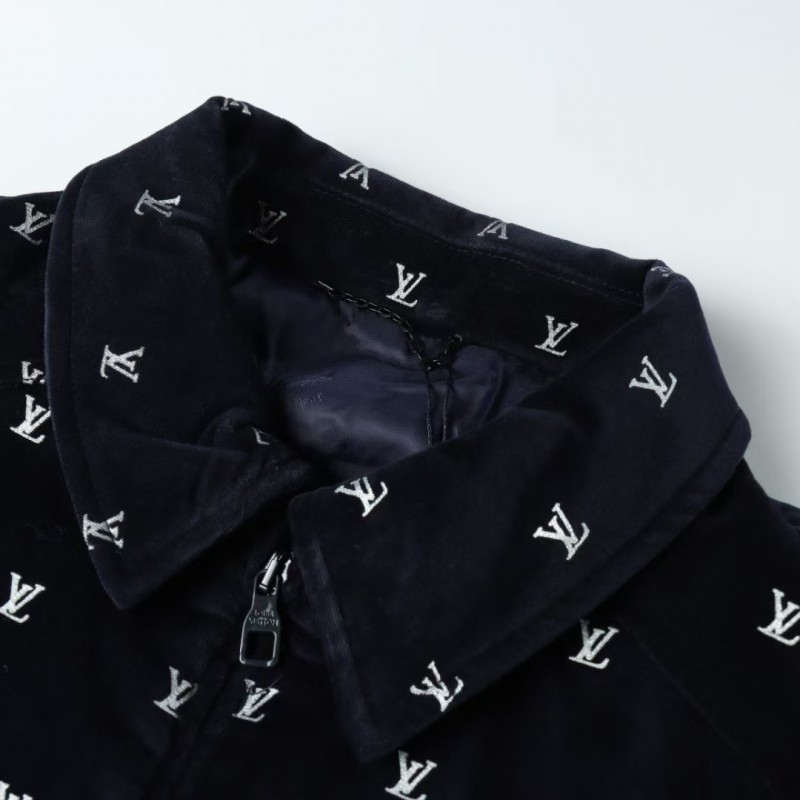 L0*is V*t0n printed velvet jacket