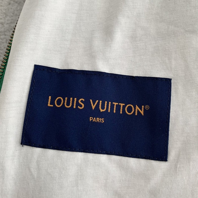 L0*is V*t0n Jacquard vertical collar zipper fleece jacket