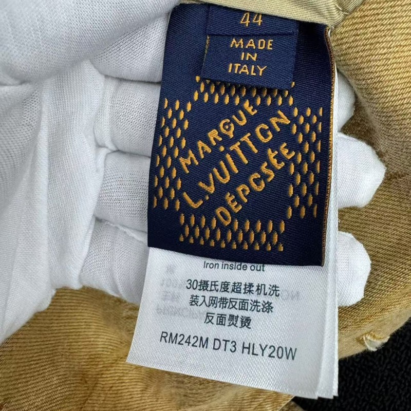 L0*is V*t0n Vintage Checkerboard Denim Jacket