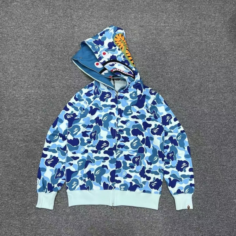 bape abc double cap big flower camouflage shark