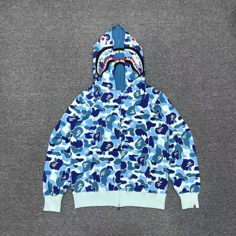bape abc double cap big flower camouflage shark