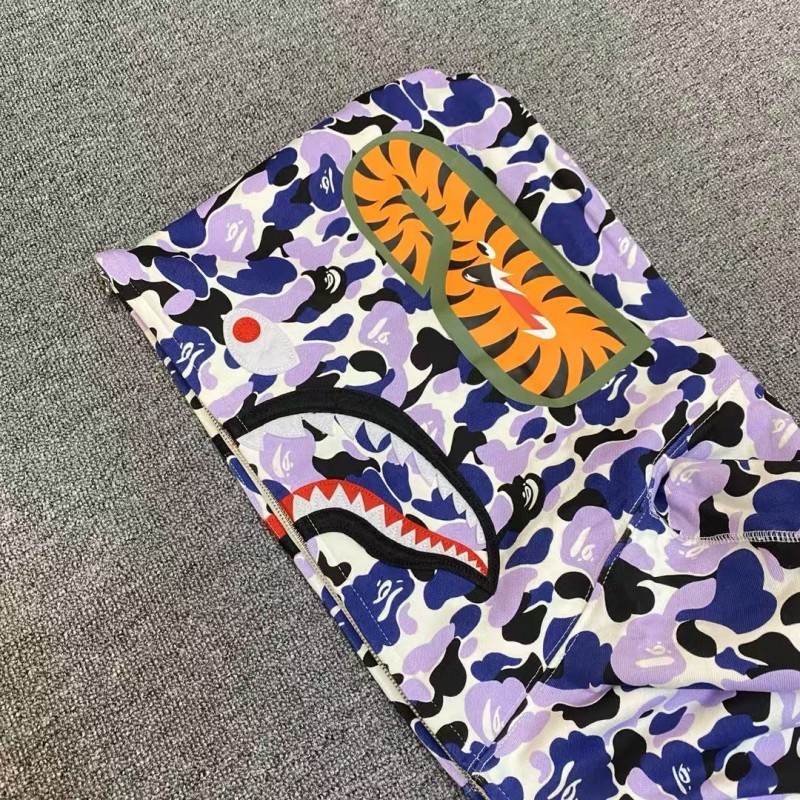 bape Shizuoka Limited Edition Violet Camouflage Shark Sweatshirt