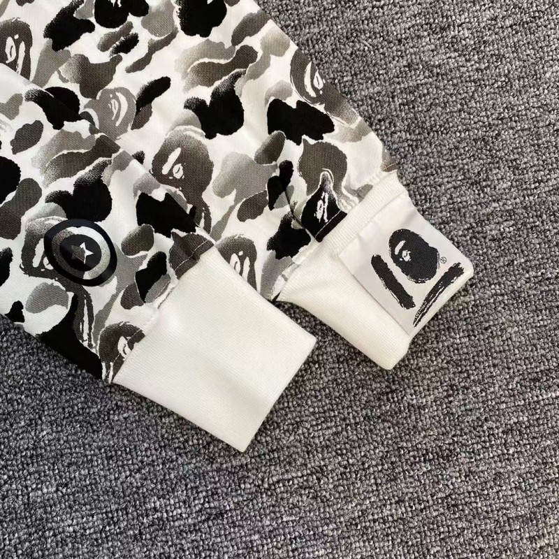 bape ink camouflage shark sweatshirt