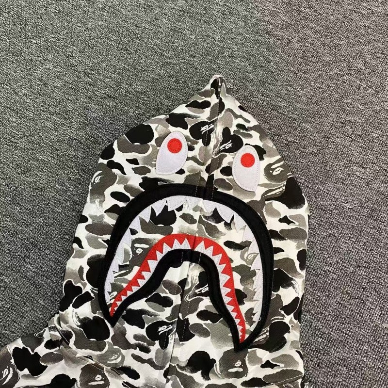 bape ink camouflage shark sweatshirt