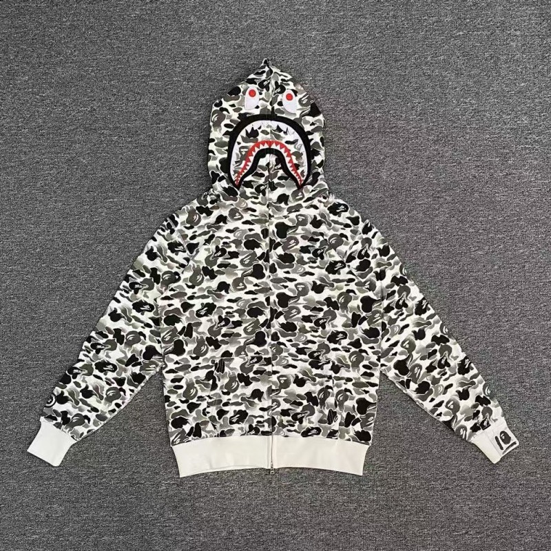 bape ink camouflage shark sweatshirt