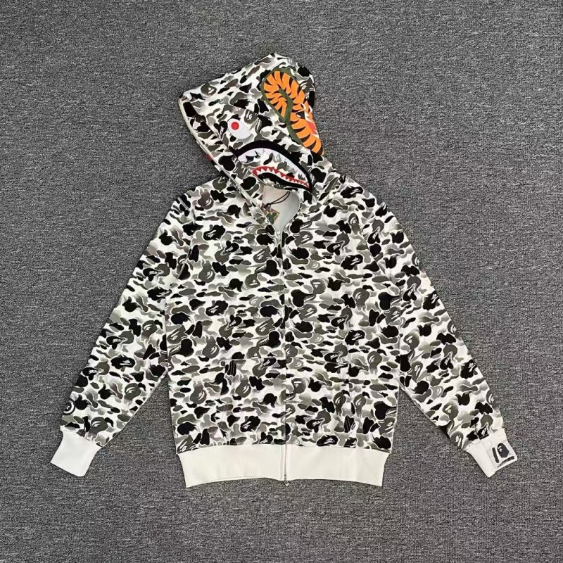 bape ink camouflage shark sweatshirt