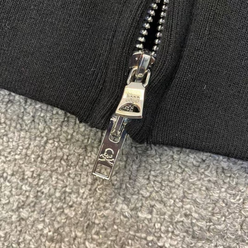 bape grey camouflage classic shark zipper sweatshirt