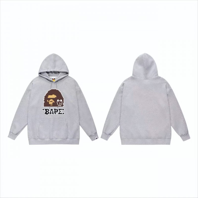 Bape×Tamagotchi joint model fw23 digital ape head print hoodie