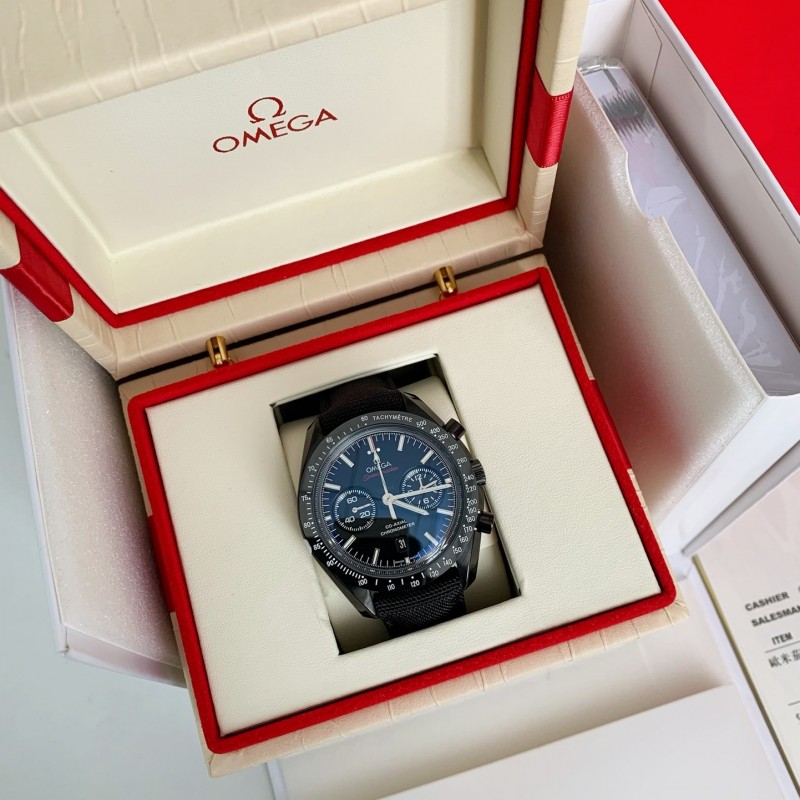 Om**a Speedmaster Series Dark Side of the Moon，50m waterproof watch, 44.25mm