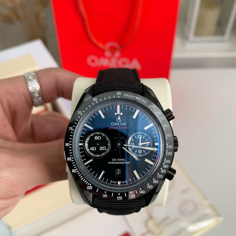 Om**a Speedmaster Series Dark Side of the Moon，50m waterproof watch, 44.25mm
