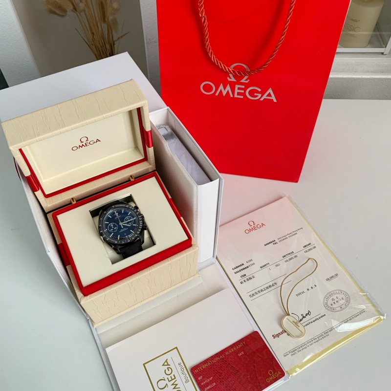 Om**a Speedmaster Series Dark Side of the Moon，50m waterproof watch, 44.25mm