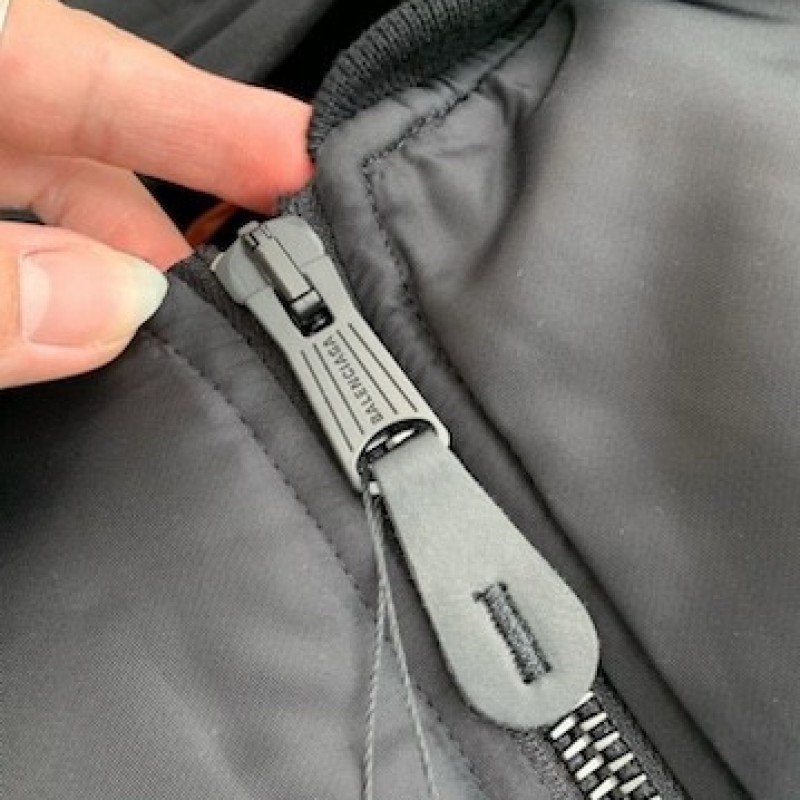 Ba*len*cia*ga Plain color zipper long-sleeve jacket