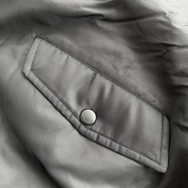 Ba*len*cia*ga Plain color zipper long-sleeve jacket