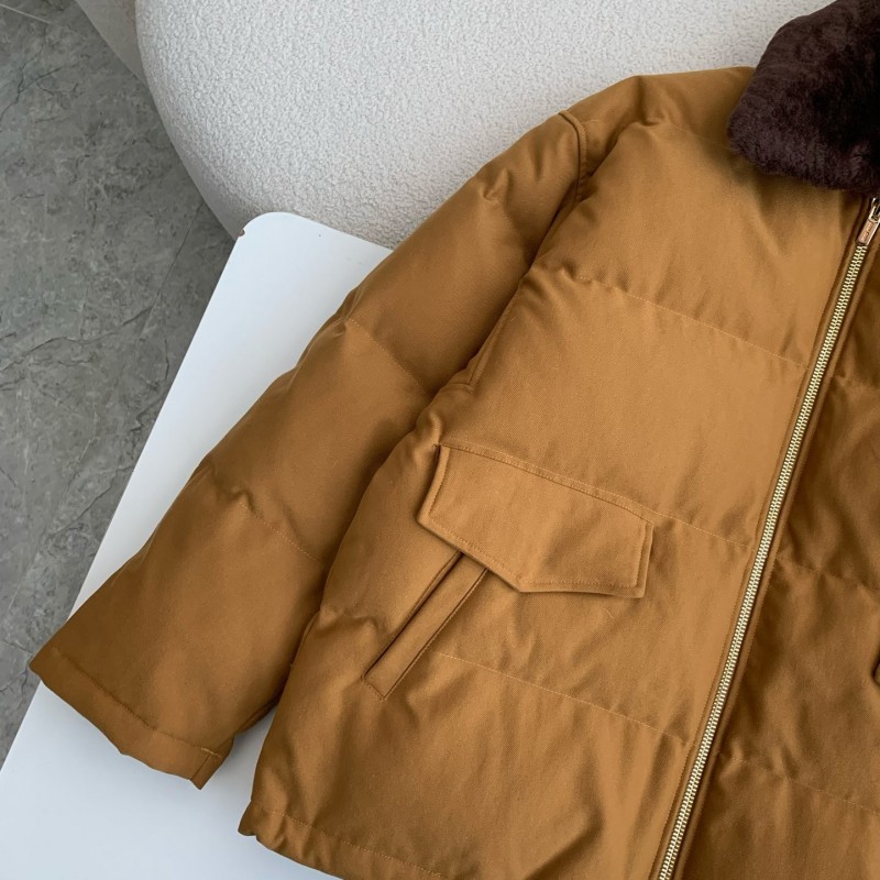 MIU MIU FW23 Letter embroidery casual cotton jacket