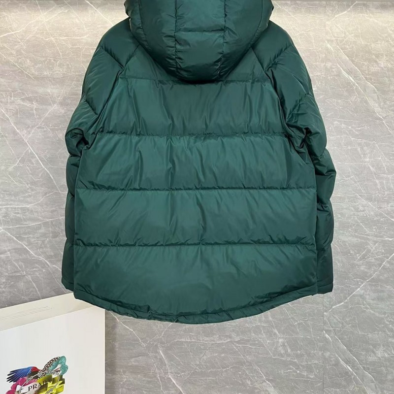 Pra*a RE-Nylon down jacket with detachable hood