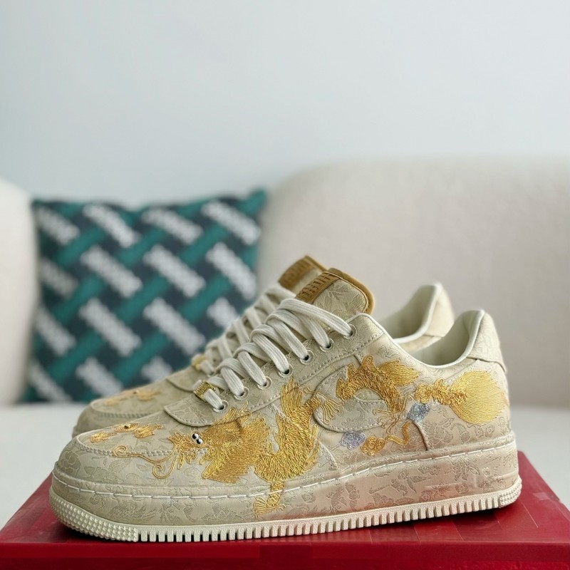 Nike Air FORCE 1 Dragon and Phoenix Present Good Omens Sneakers