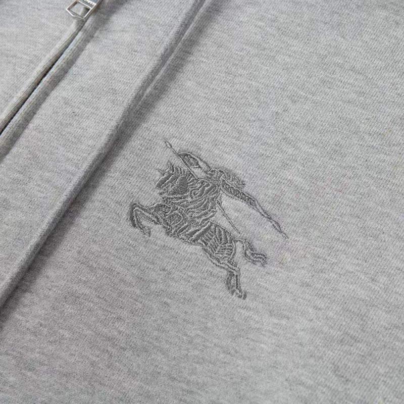 B**rry logo embroidered hooded cardigan