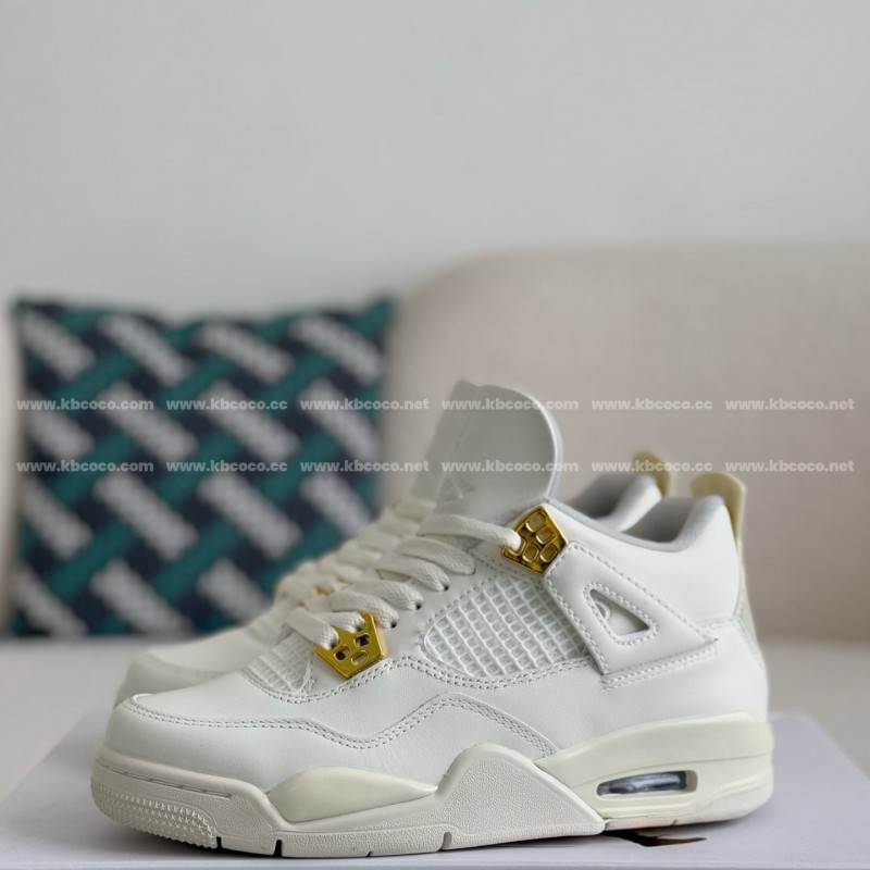 Jordan Air Jordan 4 retro kaws suede lightweight wear-resistant non-slip mid-top