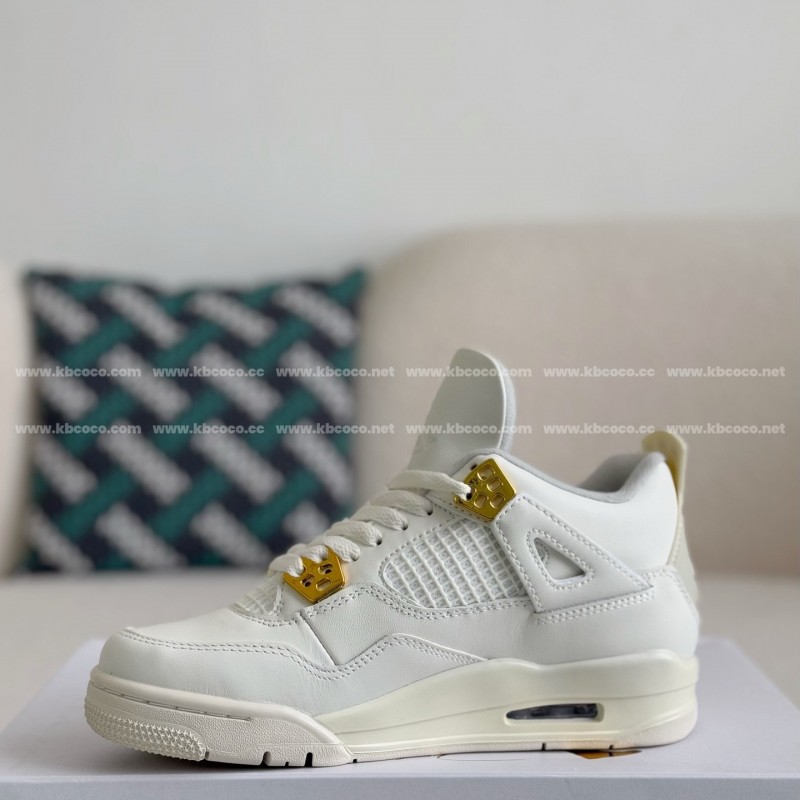 Jordan Air Jordan 4 retro kaws suede lightweight wear-resistant non-slip mid-top