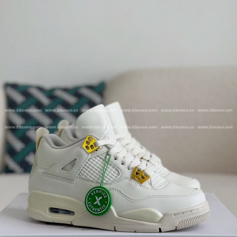 Jordan Air Jordan 4 retro kaws suede lightweight wear-resistant non-slip mid-top