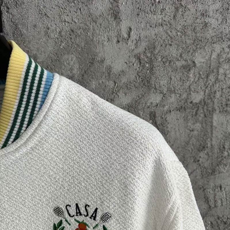 casablanca2024ss orange embroidered jacket