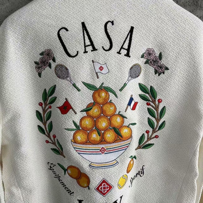 casablanca2024ss orange embroidered jacket