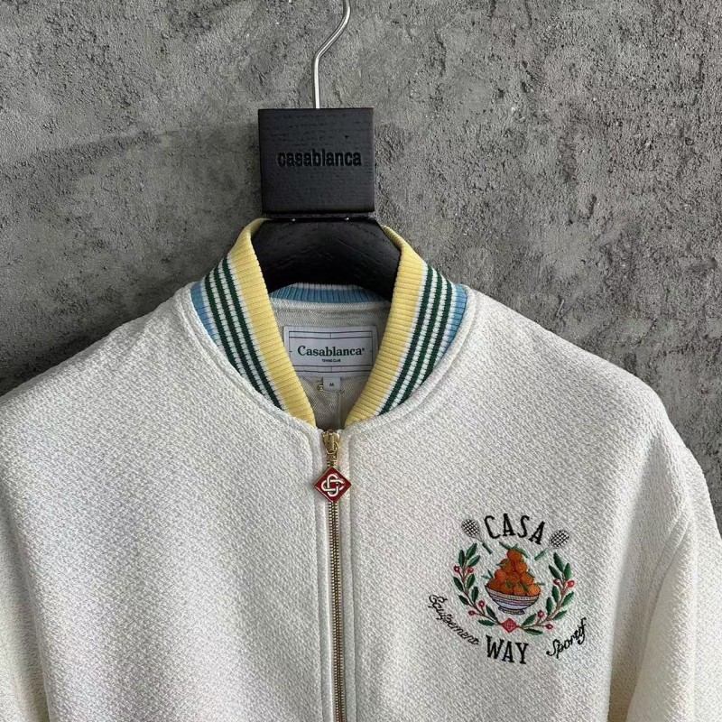 casablanca2024ss orange embroidered jacket