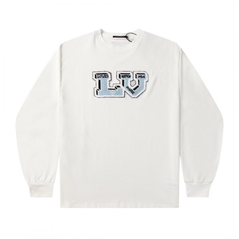L0*is V*t0n 24fw autumn and winter letter embroidered long sleeve