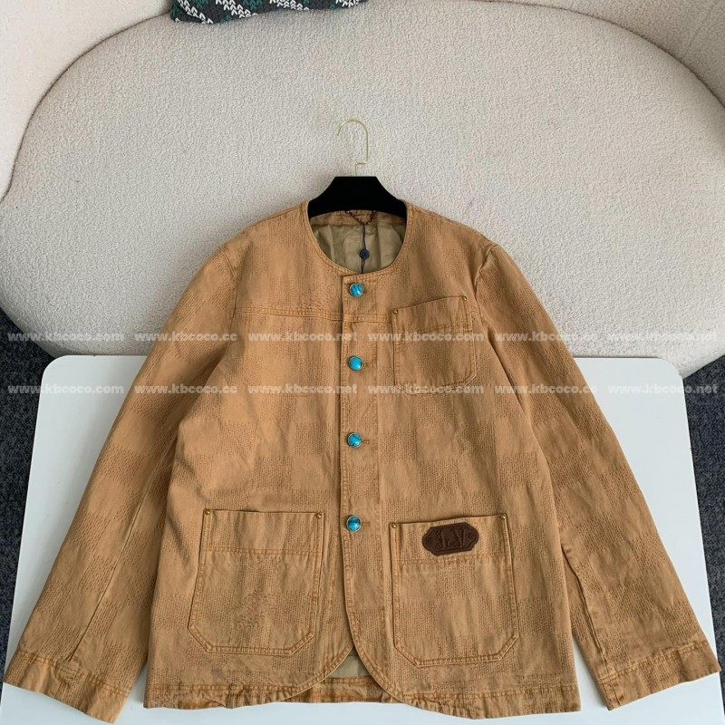 L0*is V*t0n FW24 Round Neck Single Breasted Casual Jacket