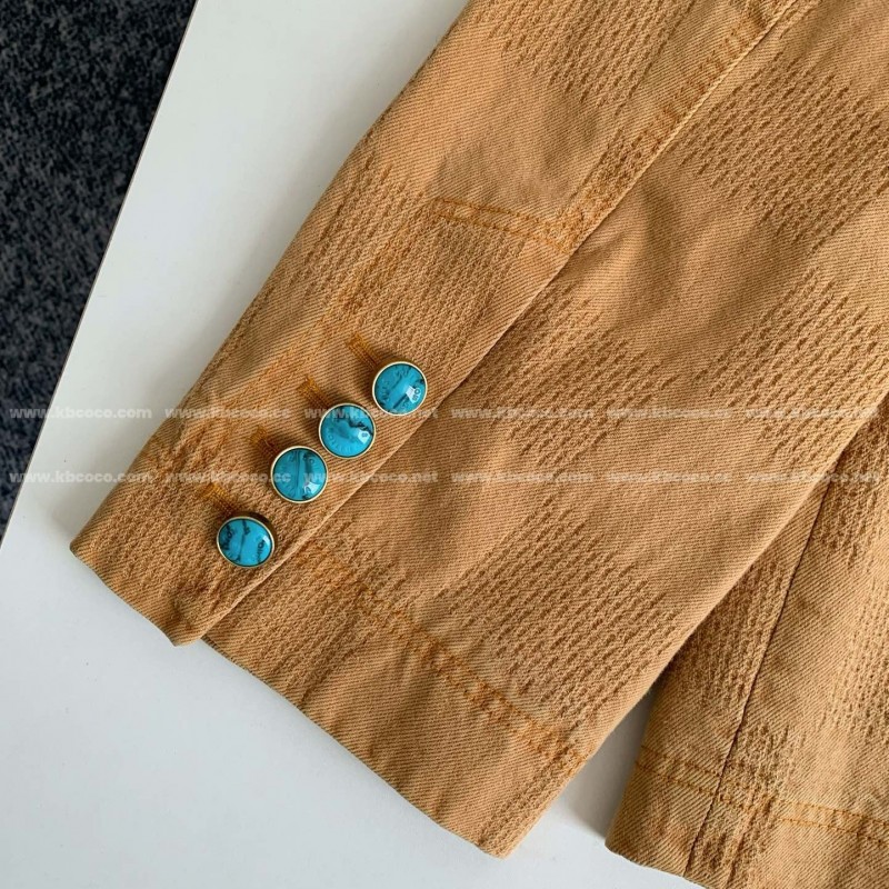 L0*is V*t0n FW24 Round Neck Single Breasted Casual Jacket