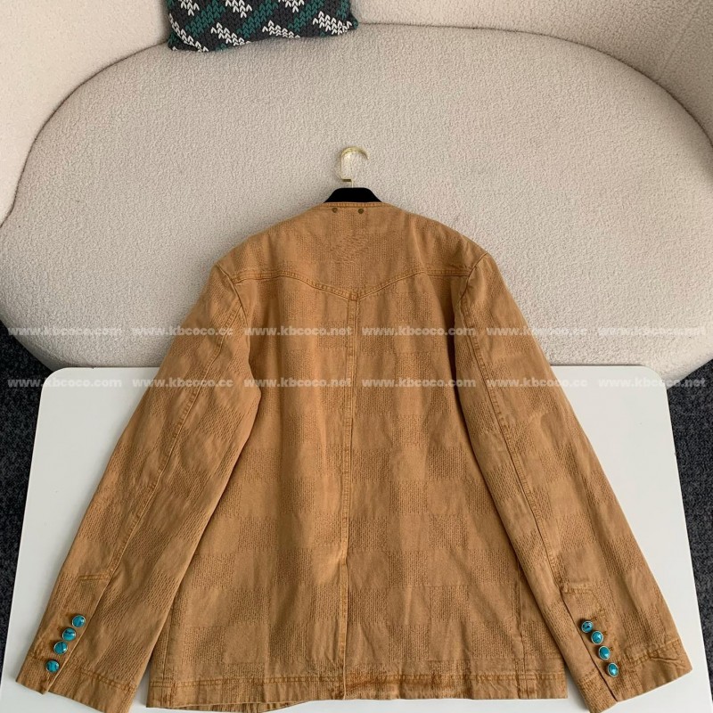 L0*is V*t0n FW24 Round Neck Single Breasted Casual Jacket