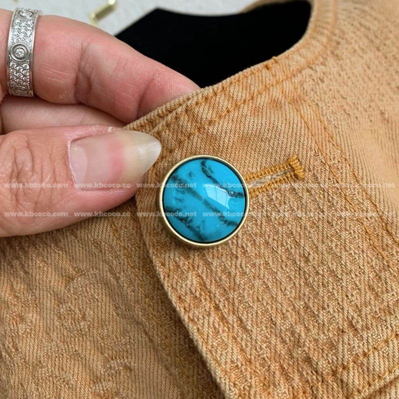 L0*is V*t0n FW24 Round Neck Single Breasted Casual Jacket