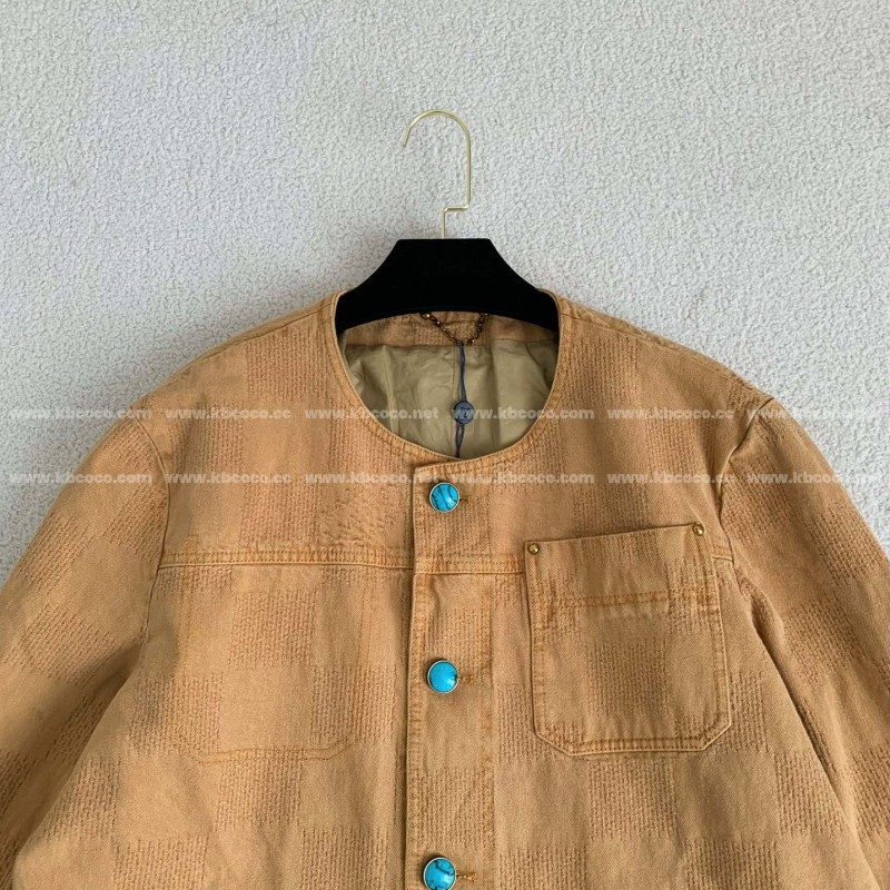 L0*is V*t0n FW24 Round Neck Single Breasted Casual Jacket