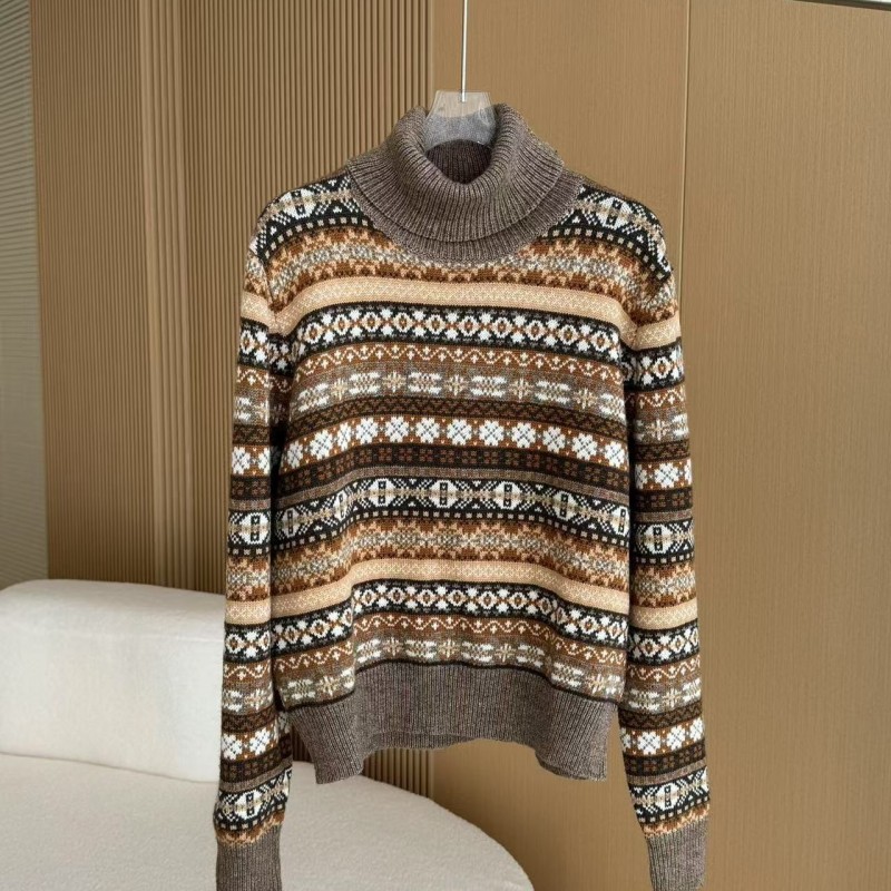 L**o p*ana Fair Isle Turtleneck Sweater