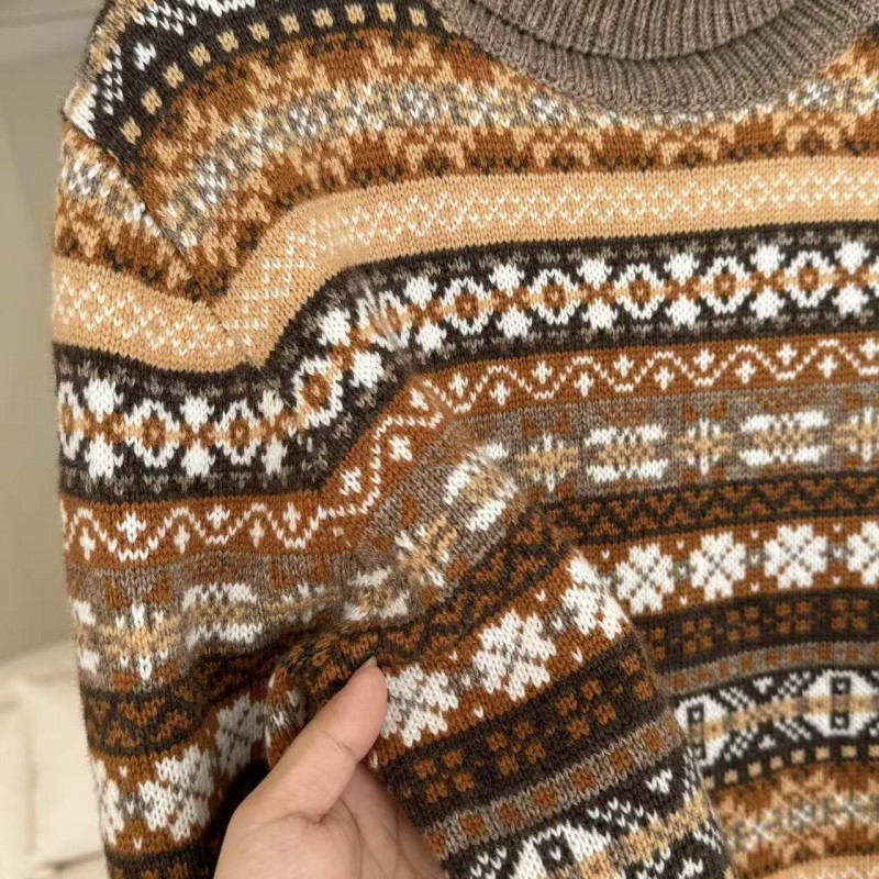 L**o p*ana Fair Isle Turtleneck Sweater