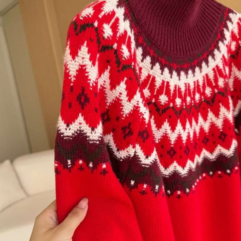L**o p*ana Fair Isle Turtleneck Sweater