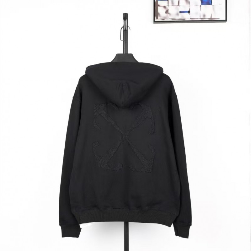offwhite dark pattern anchor arrow embroidered sweatshirt