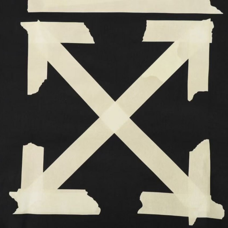 offwhite yellow glue arrow hoodie