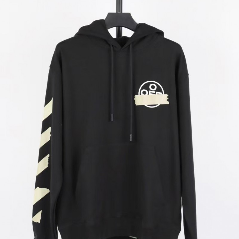 offwhite yellow glue arrow hoodie