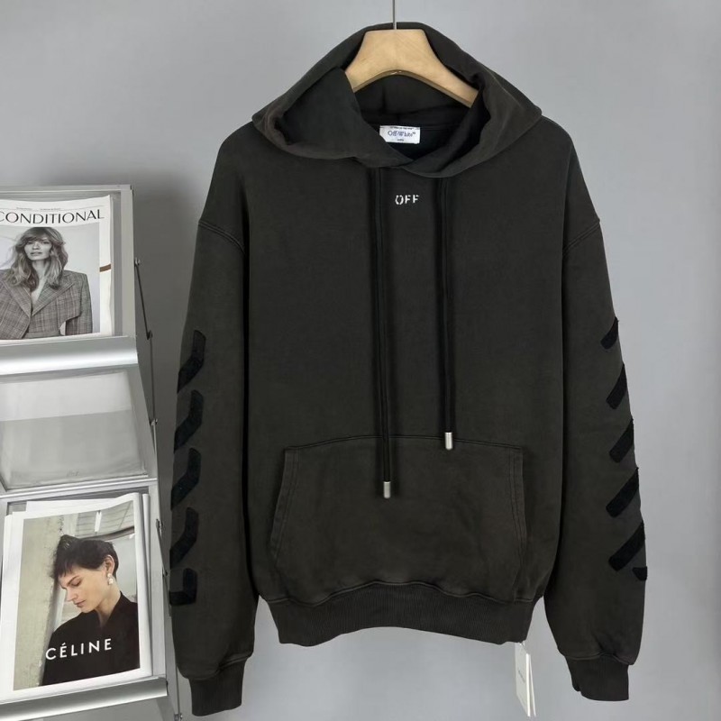 offwhite washed old man religious hoodie