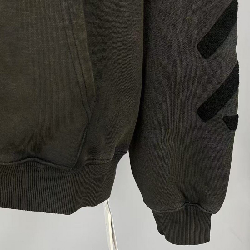 offwhite washed old man religious hoodie