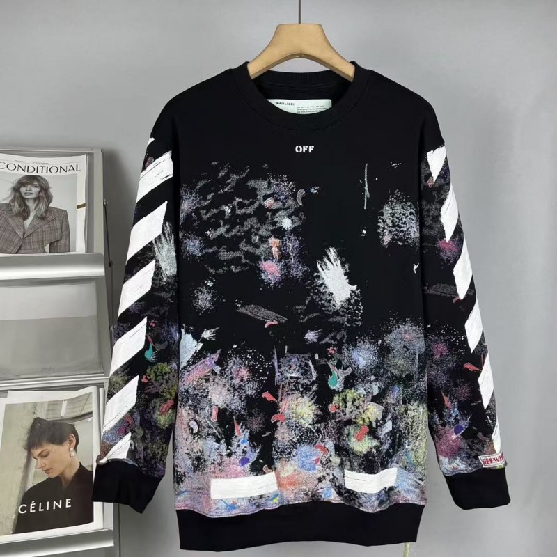 offwhite fireworks crew neck sweatshirt