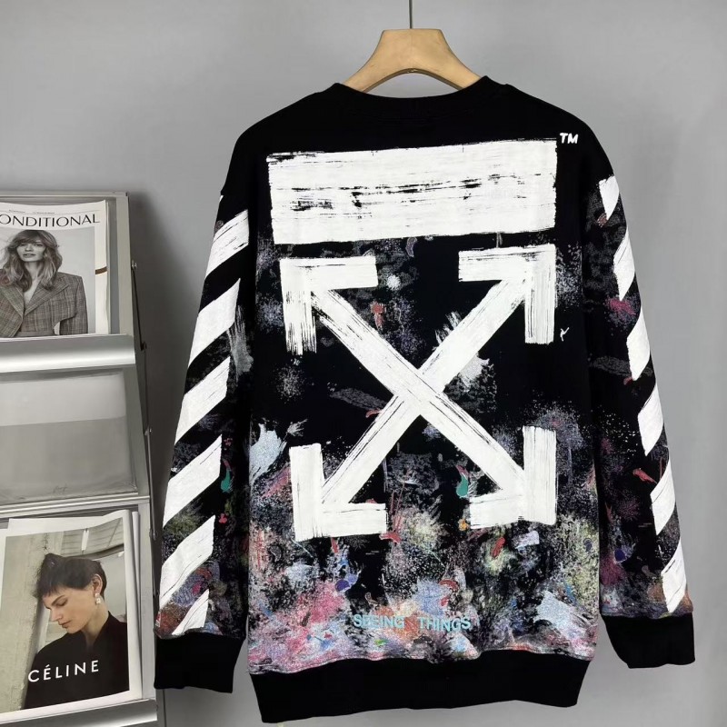 offwhite fireworks crew neck sweatshirt