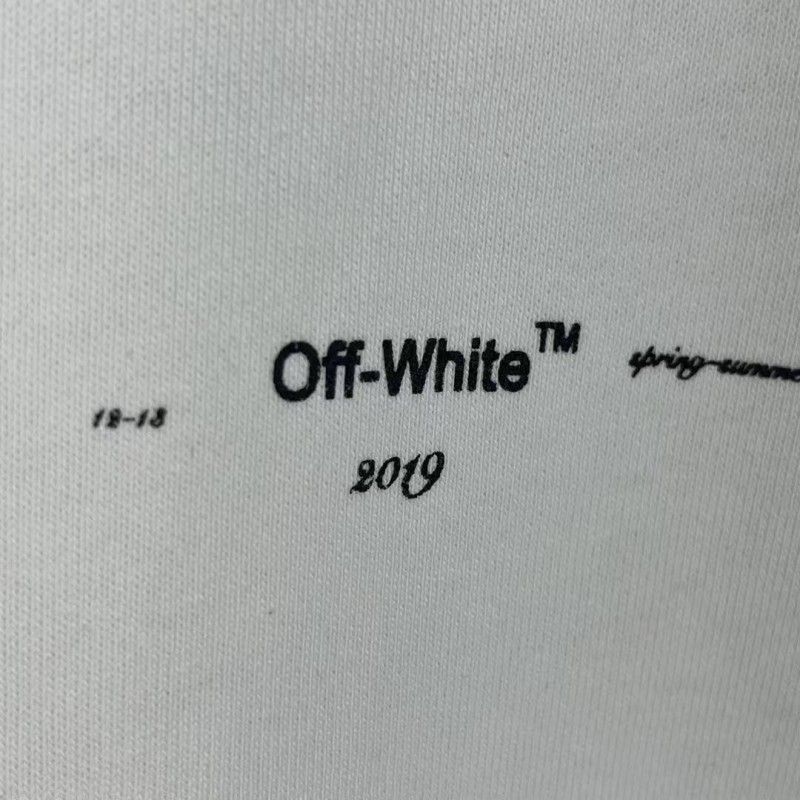 offwhite Monet oil painting round neck sweatshirt