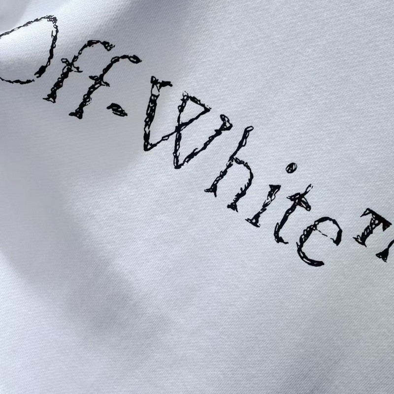 offwhite24 autumn and winter new letter logo round neck sweatshirt
