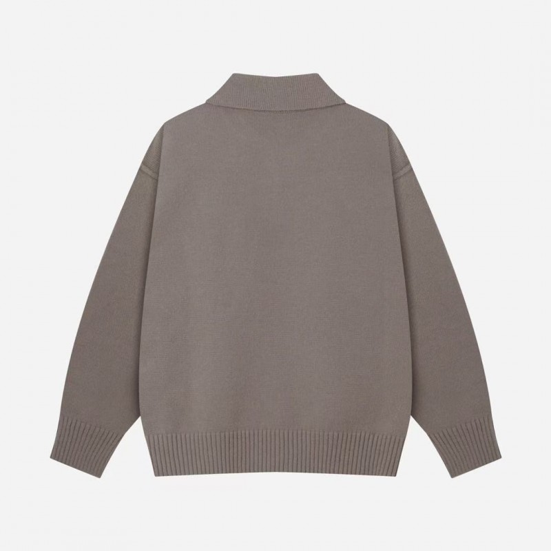 Amiri autumn and winter new big heart jacquard collar pullover sweater