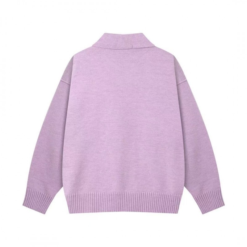 Amiri autumn and winter new big heart jacquard collar pullover sweater